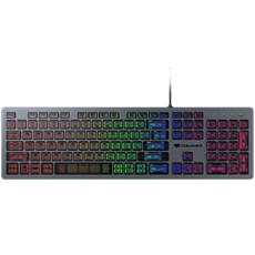 COUGAR VANTAR AX Scissor Gaming Keyboard, Scissor switches, 19-Key Rollover, USB plug, RGB light effects, CNC Unibody Aluminum Frame, 8 backlight effects, 445 X 127 X 15 (mm), 1.6m cable length, 626g, Anti-Ghosting Technology, Translucent Keycaps COUGAR VANTAR AX Scissor Gaming Keyboard, Scissor switches, 19-Key Rollover, USB plug, RGB light effects, CNC Unibody Aluminum Frame, 8 backlight effects, 445 X 127 X 15 (mm), 1.6m cable length, 626g, Anti-Ghosting Technology, Translucent Keycaps
