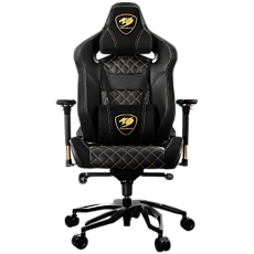 COUGAR Armor Titan PRO - ROYAL, Gaming chair, Suede-Like Texture, Body-embracing High Back Design, Breathable Premium PVC Leather, Memory Head Pillow & Lumbar Pillow, 170? Reclining, 4D Adjustable Arm Rest, Class 4 Gas Lift Cylinder