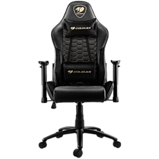 COUGAR OUTRIDER - Royal, Gaming Chair, Premium PVC Leather, Head and Lumbar Pillow, High Density Shaping Foam, Continuous 180Вє Reclining, Adjustable Tilting Resistancer, 2 Direction Adjustable armrest, Full Steel Frame, Class 4 Gas Lift Cylinder