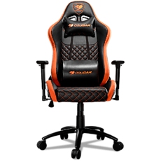 COUGAR Armor Pro Orange, Full Steel Frame, Breathable PVC Leather, Diamond Check Pattern Design, Micro Suede-Like Texture, Head and Lumbar Pillow, Mid Size, 3D Arm Rest Directions, Class 4 Gas Lift Cylinder, Orange / Black, 120 kg Weight Limit COUGAR Armor Pro Orange, Full Steel Frame, Breathable PVC Leather, Diamond Check Pattern Design, Micro Suede-Like Texture, Head and Lumbar Pillow, Mid Size, 3D Arm Rest Directions, Class 4 Gas Lift Cylinder, Orange / Black, 120 kg Weight Limit