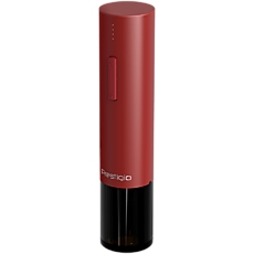 Prestigio Valenze, smart wine opener, simple operation with 2 buttons, aerator, vacuum stopper preserver, foil cutter, opens up to 80 bottles without recharging, 500mAh battery, Dimensions D 48.5*H220mm, red color