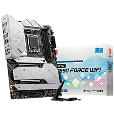 MSI MPG Z690 FORCE WIFI WHITE, ATX, Socket 1700, Dual Channel DDR5 6666(OC)MHz, 3x PCIe x16 slots, 5x M.2 slots, 1x HDMI, 1x DP, 1x USB3.2 Gen2x2, 5x USB 3.2 Gen 2, 4x USB 2.0, Type-C, 7.1 HD Audio, 2.5Gbps LAN, WI-FI 6E, BT, 3Y MSI MPG Z690 FORCE WIFI WHITE, ATX, Socket 1700, Dual Channel DDR5 6666(OC)MHz, 3x PCIe x16 slots, 5x M.2 slots, 1x HDMI, 1x DP, 1x USB3.2 Gen2x2, 5x USB 3.2 Gen 2, 4x USB 2.0, Type-C, 7.1 HD Audio, 2.5Gbps LAN, WI-FI 6E, BT, 3Y