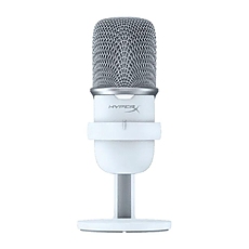 Настолен микрофон HyperX SoloCast, USB, Бял