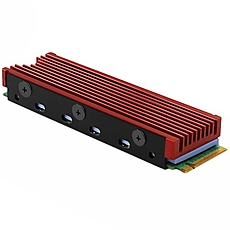 AXAGON CLR-M2FAN active fan - M.2 SSD, 80mm SSD, copper body, silicone thermal pads, height 13mm