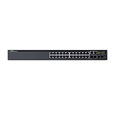 Dell Networking S3124P, L3, PoE+, 24x 1GbE, 2x Combo, 2x 10GbE SFP+ fixed ports, Stacking, IO to PSU air, 1x 715w AC PS, 1Y PS NBD, 210-AIMO Dell Networking S3124P, L3, PoE+, 24x 1GbE, 2x Combo, 2x 10GbE SFP+ fixed ports, Stacking, IO to PSU air, 1x 715w AC PS, 1Y PS NBD, 210-AIMO