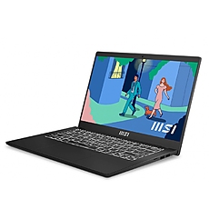 MSI Modern 14 C12M, i5-1235U (10C/12T, up to 4.40 GHz, 12 MB), 14" FHD (1920x1080) IPS, Onboard DDR4 8GB (3200MHz), 512GB NVMe PCIe Gen3x4 SSD, Iris Xe Graphics (1.20 GHz, 80EU), Wi-Fi 6, Backlight KBD (White), 3 cell, 39.3Whr, 2Y, 1.4 kg, Black MSI Modern 14 C12M, i5-1235U (10C/12T, up to 4.40 GHz, 12 MB), 14" FHD (1920x1080) IPS, Onboard DDR4 8GB (3200MHz), 512GB NVMe PCIe Gen3x4 SSD, Iris Xe Graphics (1.20 GHz, 80EU), Wi-Fi 6, Backlight KBD (White), 3 cell, 39.3Whr, 2Y, 1.4 kg, Black