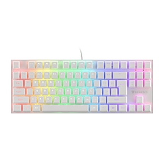 Genesis Gaming Keyboard Thor 303 TKL White RGB Backlight US Layout Brown Switch