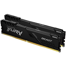 KINGSTON DRAM 16GB 2666MHz DDR4 CL16 DIMM (Kit of 2) FURY Beast Black EAN: 740617320176