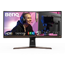 BenQ EW3880R, 37.5" IPS, HDRi, 4ms(GtG), 3840x1600, 95% DCI-P3, Flicker-free,B.I.+,LBL, 2300R, sRGB, 1000:1, DCR 20M:1, 10bit, 400 cd/m, HDMI(v2.0)x2, DP, USB Type-C(PD 60W, DP Alt mode), treVolo Speakers 3Wx2+Woofer 8W,Tilt,Vesa, RemConr.,Mac Compatible BenQ EW3880R, 37.5" IPS, HDRi, 4ms(GtG), 3840x1600, 95% DCI-P3, Flicker-free,B.I.+,LBL, 2300R, sRGB, 1000:1, DCR 20M:1, 10bit, 400 cd/m, HDMI(v2.0)x2, DP, USB Type-C(PD 60W, DP Alt mode), treVolo Speakers 3Wx2+Woofer 8W,Tilt,Vesa, RemConr.,Mac Compatible