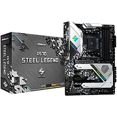 ASROCK Main Board Desktop X570 STEEL LEGEND (AM4, X570, 4xDDR4, 2xPCIe 4.0x16, 3xPCIe 4.0x1, 8x SATA, 2x Hyper M.2, 2x USB3.2 Gen2, 10x USB3.2 Gen1, DP, HDMI, GLAN, POLYCHROME RGB, ATX, Retail) ASROCK Main Board Desktop X570 STEEL LEGEND (AM4, X570, 4xDDR4, 2xPCIe 4.0x16, 3xPCIe 4.0x1, 8x SATA, 2x Hyper M.2, 2x USB3.2 Gen2, 10x USB3.2 Gen1, DP, HDMI, GLAN, POLYCHROME RGB, ATX, Retail)
