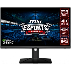 MSI OPTIX MAG281URF 27.9" Gaming Monitor 144Hz, UHD (3840x2160) 16:9, Anti-Glare, 1ms, 300/400 nits, 1000:1, 178°/178°, G-SYNC Compatible, 2xHDMI 2.0, 1xDP, 1xType-C, 3xUSB 2.0, 1x Earphone out, Adjustable stand, 3Y MSI OPTIX MAG281URF 27.9" Gaming Monitor 144Hz, UHD (3840x2160) 16:9, Anti-Glare, 1ms, 300/400 nits, 1000:1, 178°/178°, G-SYNC Compatible, 2xHDMI 2.0, 1xDP, 1xType-C, 3xUSB 2.0, 1x Earphone out, Adjustable stand, 3Y