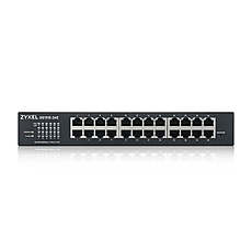 ZyXEL GS1915-24E, 24-port GbE Smart hybrid mode Switch, standalone or NebulaFlex Cloud, rackmount, fanless