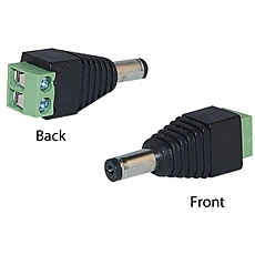 DC12V Male Power Supply Jack Connector 2.1 mm
