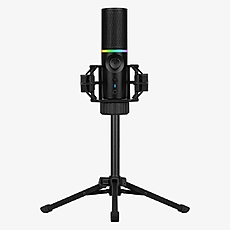 Настолен микрофон Streamplify MIC RGB, USB-A, стойка трипод