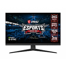 MSI Optix G251F, 24.5", Flat, Rapid IPS, 165HZ, 1ms, 1920x1080 (FHD), 16:9, HDR 400, G-SYNC Compatible, Anti-Flicker and Less Blue Light, Frameless Design, HDMI, DP, USB hub,Vesa 100,FRAMELESS, 36M MSI Optix G251F, 24.5", Flat, Rapid IPS, 165HZ, 1ms, 1920x1080 (FHD), 16:9, HDR 400, G-SYNC Compatible, Anti-Flicker and Less Blue Light, Frameless Design, HDMI, DP, USB hub,Vesa 100,FRAMELESS, 36M