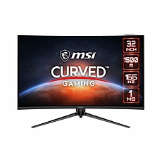 MSI Optix AG321CR, 31.5", 165HZ, 1ms, Curve 1500R, VA, 1920x1080 (FHD), 16:9, FreeSync Premium, Anti-Flicker and Less Blue Light, Frameless design MSI Optix AG321CR, 31.5", 165HZ, 1ms, Curve 1500R, VA, 1920x1080 (FHD), 16:9, FreeSync Premium, Anti-Flicker and Less Blue Light, Frameless design