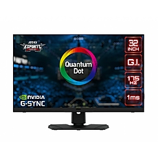 MSI Optix MPG321QRF QD, 32" Quantum dot, Flat, Rapid IPS, 2560x1440 (WQHD), 16:9, G-SYNC Compatible, 175Hz, 1ms, ANTI - FLICKER, LESS BLUE LIGHT, Gaming OSD App, Night Vision, Mystic Light, Adjustable Stand MSI Optix MPG321QRF QD, 32" Quantum dot, Flat, Rapid IPS, 2560x1440 (WQHD), 16:9, G-SYNC Compatible, 175Hz, 1ms, ANTI - FLICKER, LESS BLUE LIGHT, Gaming OSD App, Night Vision, Mystic Light, Adjustable Stand