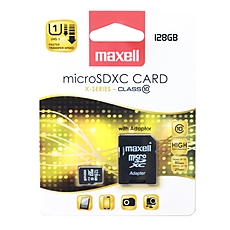 Карта памет Maxell micro SDXC, 128GB, Class 10, Адаптер