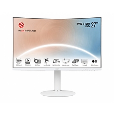 MSI Modern MD271CPW, 27", 1920x1080 (FHD), 75Hz, 4ms, VA, 250 nits, 1500R, USB-C & HDMI, AdaptiveSync, CURVED , Type-C, Height Adjustable Stand, White MSI Modern MD271CPW, 27", 1920x1080 (FHD), 75Hz, 4ms, VA, 250 nits, 1500R, USB-C & HDMI, AdaptiveSync, CURVED , Type-C, Height Adjustable Stand, White