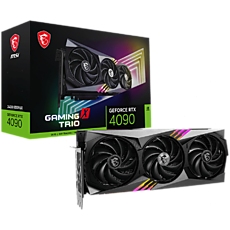 MSI Video Card NVidia GeForce RTX 4090 GAMING X TRIO 24G, 24GB GDDR6X, 384-bit, 2595 MHz Boost, 16384 CUDA Cores, PCIe 4.0, 3x DP 1.4a, HDMI 2.1a, RAY TRACING, Triple Fan, 850W Recommended PSU, 3Y MSI Video Card NVidia GeForce RTX 4090 GAMING X TRIO 24G, 24GB GDDR6X, 384-bit, 2595 MHz Boost, 16384 CUDA Cores, PCIe 4.0, 3x DP 1.4a, HDMI 2.1a, RAY TRACING, Triple Fan, 850W Recommended PSU, 3Y