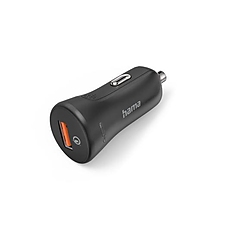Бързо зарядно за кола Hama "Qualcomm Quick Charge 3.0", USB-A, 19,5 W, черно