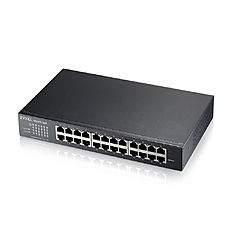 Суич 24-портов ZyXEL GS1915-24E, Gigabit, управляем, standalone или Nebula управление, за монтаж в шкаф