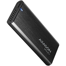 AXAGON EEM2-SBC, M.2 SATA screwless RAW box, black, SuperSpeed USB-C 10 Gbps