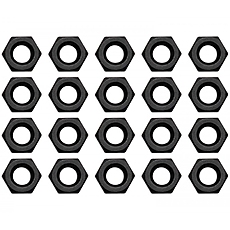 EK-Loop Nut Set M4 - Black (20pcs)