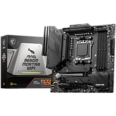 MSI MAG B650M MORTAR WIFI, mATX, Socket AM5, DDR5 6400(OC)MHz, 2x PCIe x16 slots, 2x M.2 slots, 1x HDMI, 1x DP, 1x USB 3.2 Gen2x2, 3x USB 3.2 Gen 2, 4x USB 2.0 ports, Type-C, 7.1 HD Audio, 2.5Gbps LAN MSI MAG B650M MORTAR WIFI, mATX, Socket AM5, DDR5 6400(OC)MHz, 2x PCIe x16 slots, 2x M.2 slots, 1x HDMI, 1x DP, 1x USB 3.2 Gen2x2, 3x USB 3.2 Gen 2, 4x USB 2.0 ports, Type-C, 7.1 HD Audio, 2.5Gbps LAN