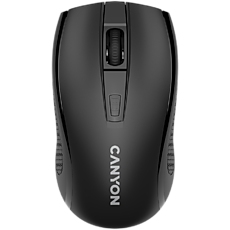 CANYON MW-7, 2.4Ghz wireless mouse, 6 buttons, DPI 800/1200/1600, with 1 AA battery ,size 110*60*37mm,58g,black