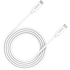 CANYON UC-42, cable, U4-CC-5A2M-E, USB4 TYPE-C to TYPE-C cable assembly 20G 2m 5A 240W(ERP) with E-MARK, CE, ROHS, white