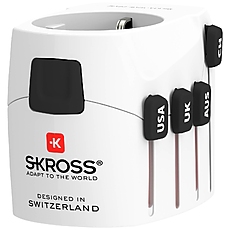 Адаптер SKROSS Pro World 1103180, USB, Бял