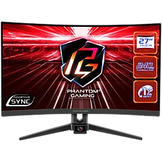 Asrock Curved Gaming Monitor, 27" FHD(1920x1080) 1500 VA, AG, 240 Hz, 113% sRGB, 16:9, 3000:1, 300 cd/mВІ, 178Вє/178Вє, 1ms (MPRT), Flicker-free, Swivel, Tiltt Adjustment, 2x 2W Speakers, 2x HDMI 2.0, 1x DP 1.2, 1x Audio Jack (3.5mm), 3Y Asrock Curved Gaming Monitor, 27" FHD(1920x1080) 1500 VA, AG, 240 Hz, 113% sRGB, 16:9, 3000:1, 300 cd/mВІ, 178Вє/178Вє, 1ms (MPRT), Flicker-free, Swivel, Tiltt Adjustment, 2x 2W Speakers, 2x HDMI 2.0, 1x DP 1.2, 1x Audio Jack (3.5mm), 3Y