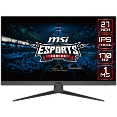 MSI G2722 Gaming Monitor, 27" 170Hz, FHD (1920x1080) 16:9, IPS Anti-glare, 1ms, 250nits, 1100:1, 178°/178°, Adjustable Stand, 2x HDMI, 1x DP, 3Y Warranty MSI G2722 Gaming Monitor, 27" 170Hz, FHD (1920x1080) 16:9, IPS Anti-glare, 1ms, 250nits, 1100:1, 178°/178°, Adjustable Stand, 2x HDMI, 1x DP, 3Y Warranty