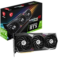 MSI Video Card Nvidia GeForce RTX 3060 Ti GAMING X TRIO 8GD6X, 8GB GDDR6X, 256-bit, 19GBps, Boost: 1845 MHz, 4864 CUDA Cores, PCIe 4.0, 3x DP 1.4a, HDMI 2.1, RAY TRACING, Triple Fan, 600W Recommended PSU, Metal Backplate MSI Video Card Nvidia GeForce RTX 3060 Ti GAMING X TRIO 8GD6X, 8GB GDDR6X, 256-bit, 19GBps, Boost: 1845 MHz, 4864 CUDA Cores, PCIe 4.0, 3x DP 1.4a, HDMI 2.1, RAY TRACING, Triple Fan, 600W Recommended PSU, Metal Backplate
