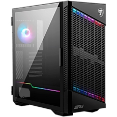 MSI MPG VELOX 100P AIRFLOW, Mid-Tower, ATX/Micro-ATX/Mini-ITX, 2x USB 3.2 Gen 1 Type-A, 1x USB 3.2 Gen 2x2 Type-C, 1xAudio/1xMic, 4x 120mm Fans (1x ARGB), ARGB Hub, Mesh Front Panel, Vertical GPU Bracket (No Riser Cable Included), Temp Glass +4RGB st MSI MPG VELOX 100P AIRFLOW, Mid-Tower, ATX/Micro-ATX/Mini-ITX, 2x USB 3.2 Gen 1 Type-A, 1x USB 3.2 Gen 2x2 Type-C, 1xAudio/1xMic, 4x 120mm Fans (1x ARGB), ARGB Hub, Mesh Front Panel, Vertical GPU Bracket (No Riser Cable Included), Temp Glass +4RGB st