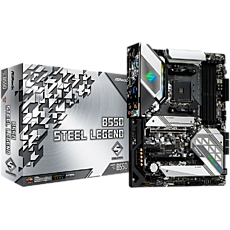 ASROCK Main Board Desktop B550 STEEL LEGEND (AM4, B550, 4x DDR4, 1x PCIe 4.0 x16, 1x PCIe 3.0 x16, 2x PCIe 3.0 x1, 6x SATA, 2x M.2 PCIe Gen4 x4, 1x M.2, 1x DP 1.4, 1x HDMI, 2.5G LAN, 1x USB-C, ATX ASROCK Main Board Desktop B550 STEEL LEGEND (AM4, B550, 4x DDR4, 1x PCIe 4.0 x16, 1x PCIe 3.0 x16, 2x PCIe 3.0 x1, 6x SATA, 2x M.2 PCIe Gen4 x4, 1x M.2, 1x DP 1.4, 1x HDMI, 2.5G LAN, 1x USB-C, ATX
