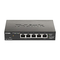 Суич D-Link DGS-1100-05PDV2, 5 портов 10/100/1000 Gigabit Smart Switch,PoE, управляем