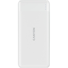 CANYON PB-109 Power bank 10000mAh Li-poly battery, Input Lightning &Type C : 5V/2A, 9V/2A PD 18W(Max), Output Type C 5V/3A,9V/2.2A,12V/1.5A 20W, Output USB A:5V3A,9V2A,12V1.5A,18W quick charging cable 0.3m, 144*68*16mm, 0.24kg, White CANYON PB-109 Power bank 10000mAh Li-poly battery, Input Lightning &Type C : 5V/2A, 9V/2A PD 18W(Max), Output Type C 5V/3A,9V/2.2A,12V/1.5A 20W, Output USB A:5V3A,9V2A,12V1.5A,18W quick charging cable 0.3m, 144*68*16mm, 0.24kg, White