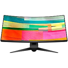 Alienware 34 AW3423DWF Curved QD-OLED Gaming Monitor, 34.18" QHD (3440x1440) 165Hz AR ComfortView, 21:9, 1000cd/m2, 1M:1, 178Вє/178Вє, 0.1ms, 2xHDMI, 2xDP, 2xUSB 5Gbps  3.2 Gen 1, Height, Swivel, Tilt, 3Y
