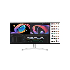 LG 34WK95UP-W, 34" 21:9 UltraWide 5K2K Nano IPS, 5ms, 450 cd/m2, 1200:1, Mega DFC,  5120x2160, DCI-P3 98% (CIE1976), DisplayHDR 600, FreeSync, USB 3.0, Thunderbolt 3, USB Type-C, HDMI, DisplayPort, 2x5W, PBP, Tilt, Height, Tiltan