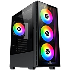 Шаси XIGMATEK Midi Tower,  ATX, 7 slots, USB 3.0, USB 2.0, Аудио интерфейс, Power Button, Reset Button, Индикатор - светодиод, PSU optional, Supports Liquid Cooling System, With Window, Removable Dust Filters, Черен