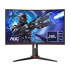 AOC C27G2ZU/BK, 27" Curved 1500R VA WLED, 1920x1080@240Hz, 1ms GtG, 0.5MPRT, 300cd/m2, 3000:1, 80M:1, FreeSync Premium, FlickerFree, Low Blue Light, 2Wx2, Tilt, Height Adjust, Swivel, 2xHDMI, DP, USB hub AOC C27G2ZU/BK, 27" Curved 1500R VA WLED, 1920x1080@240Hz, 1ms GtG, 0.5MPRT, 300cd/m2, 3000:1, 80M:1, FreeSync Premium, FlickerFree, Low Blue Light, 2Wx2, Tilt, Height Adjust, Swivel, 2xHDMI, DP, USB hub