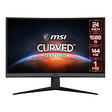 MSI Optix G24C6, 23.6", VA, 1ms, 144Hz, FHD 1920x1080, CURVED 1500R, AG, Night Vision, FreeSync Premium, Anti-Flicker, Less Blue Light, 250 cd/m2, Contrast 3000:1, DCR 100M:1, 2 x HDMI, DP, 1x Earphone out , Tilt, VESA100, Frameless, 9S6-3BA01T-024 MSI Optix G24C6, 23.6", VA, 1ms, 144Hz, FHD 1920x1080, CURVED 1500R, AG, Night Vision, FreeSync Premium, Anti-Flicker, Less Blue Light, 250 cd/m2, Contrast 3000:1, DCR 100M:1, 2 x HDMI, DP, 1x Earphone out , Tilt, VESA100, Frameless, 9S6-3BA01T-024