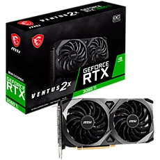 MSI Video Card Nvidia RTX 3060 Ti VENTUS 2X 8GD6X OC, 8GB GDDR6X, 256-bit, 19GBps, Boost: 1695 MHz, 4864 CUDA Cores, PCIe 4.0, 3x DP 1.4a, HDMI 2.1, RAY TRACING, Dual Fan, 600W Recommended PSU, 3Y MSI Video Card Nvidia RTX 3060 Ti VENTUS 2X 8GD6X OC, 8GB GDDR6X, 256-bit, 19GBps, Boost: 1695 MHz, 4864 CUDA Cores, PCIe 4.0, 3x DP 1.4a, HDMI 2.1, RAY TRACING, Dual Fan, 600W Recommended PSU, 3Y