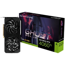 GAINWARD GeForce RTX 4060Ti Ghost 8GB GDDR6, 128 bits, 1x HDMI 2.1, 3x DP 1.4a, two fan, 1x 8-pin Power connector, recommended PSU 650W,  NE6406T019P1-1060B.