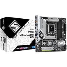 ASROCK MB Desktop B760M Steel Legend (S1700, 4x DDR5, 1x PCIe 5.0 x16, 1x PCIe 4.0 x16, 3x Hyper M.2 PCIe Gen4x4, 4x SATA3, 2x USB-C, 9x USB 3.2, 6x USB 2.0, 1xRJ-45 2.5GB, Wi-Fi 6E, BT 5.3, 1x HDMI, 1x DP, micro ATX ASROCK MB Desktop B760M Steel Legend (S1700, 4x DDR5, 1x PCIe 5.0 x16, 1x PCIe 4.0 x16, 3x Hyper M.2 PCIe Gen4x4, 4x SATA3, 2x USB-C, 9x USB 3.2, 6x USB 2.0, 1xRJ-45 2.5GB, Wi-Fi 6E, BT 5.3, 1x HDMI, 1x DP, micro ATX