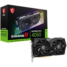MSI Video Card Nvidia GeForce RTX 4060 GAMING X 8G, 8GB GDDR6, 128bit, Boost: 2595 MHz, 3072 CUDA Cores, PCIe 4.0, 3x DP 1.4a, HDMI 2.1a, RAY TRACING, Dual Fan, 1x 8pin, 550W Recommended PSU, 3Y MSI Video Card Nvidia GeForce RTX 4060 GAMING X 8G, 8GB GDDR6, 128bit, Boost: 2595 MHz, 3072 CUDA Cores, PCIe 4.0, 3x DP 1.4a, HDMI 2.1a, RAY TRACING, Dual Fan, 1x 8pin, 550W Recommended PSU, 3Y