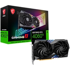 MSI Video Card Nvidia GeForce RTX 4060 Ti GAMING X16G, 16GB GDDR6, 128bit, Effective Memory Clock: 18000MHz, Boost: 2655 MHz, 4352 CUDA Cores, PCIe 4.0, 3x DP 1.4a, HDMI 2.1a, RAY TRACING, Dual Fan, 1x 8pin, 550W Recommended PSU, 3Y MSI Video Card Nvidia GeForce RTX 4060 Ti GAMING X16G, 16GB GDDR6, 128bit, Effective Memory Clock: 18000MHz, Boost: 2655 MHz, 4352 CUDA Cores, PCIe 4.0, 3x DP 1.4a, HDMI 2.1a, RAY TRACING, Dual Fan, 1x 8pin, 550W Recommended PSU, 3Y
