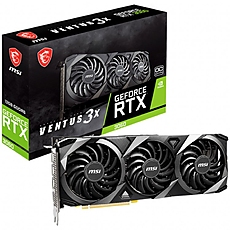 MSI Video Card Nvidia GeForce RTX 3060 VENTUS 3X 12G OC, 12GB GDDR6, 192-bit, 360 GB/s, 15 Gbps Effective Memory Clock, 1807 MHz Boost, 3584 CUDA Cores, PCIe 4.0, 3x DP 1.4a, HDMI 2.1,RAY TRACING,Triple Fan, 550W Recommended PSU, Metal Backplate, 3Y MSI Video Card Nvidia GeForce RTX 3060 VENTUS 3X 12G OC, 12GB GDDR6, 192-bit, 360 GB/s, 15 Gbps Effective Memory Clock, 1807 MHz Boost, 3584 CUDA Cores, PCIe 4.0, 3x DP 1.4a, HDMI 2.1,RAY TRACING,Triple Fan, 550W Recommended PSU, Metal Backplate, 3Y
